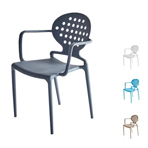 C1358 클램프체어 플라스틱 완조립 카페 식당 인테리어 디자인 의자