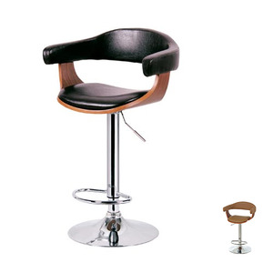 B1357 홈바의자 목재 가죽 홈바 카페 식탁 아일랜드 인테리어 디자인 바텐의자