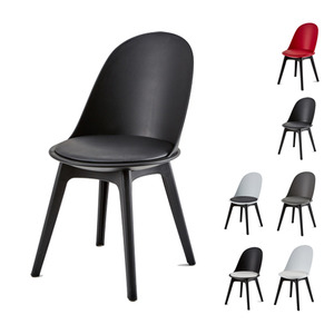 C2399 솔리드 플라스틱 쿠션 가죽 카페 매장 업소 디자인 의자