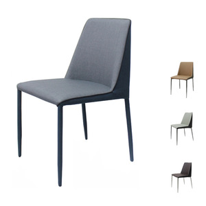 C2411 디자인체어 가죽 패브릭 스테인리스 투톤컬러 카페 홈 인테리어 디자인 의자