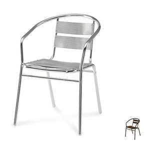 C5010 야외 한줄의자 야외용 휴게소 편의점 테라스 카페 펜션 의자 알루미늄