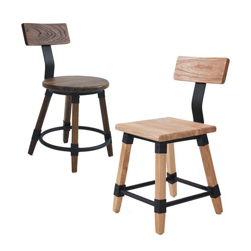 C4668 모리카 체어 목재 스틸 카페 식당 업소 홈 거실  인테리어 디자인 의자