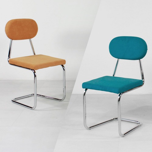 [1+1]C3290 커스텀체어 패브릭 스틸 선명한컬러 세스카st  디자인 의자