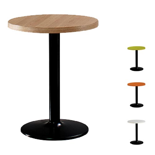 T1203 무늬목 테이블 목재 원형 컬러 상판 카페 실내 인테리어 티테이블
