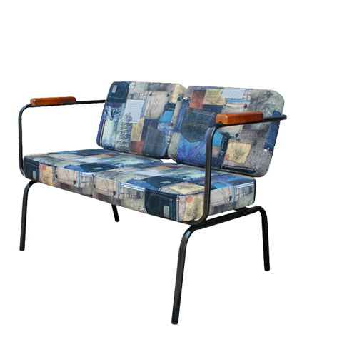 C3109 디자인소파 패브릭 철재 팔걸이 포인트 업소 의자