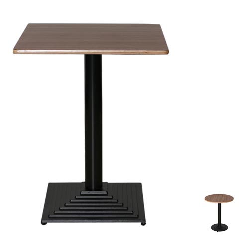 T1322 테이블 목재 사각 철재다리 카페 업소용 테이블