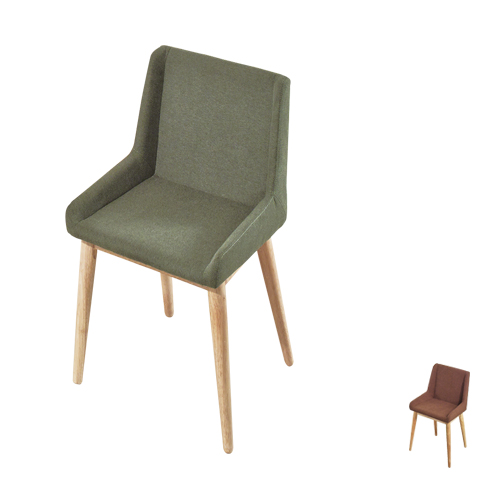 C4522 디자인체어 패브릭 목재 디자인 의자 홈 카페 매장
