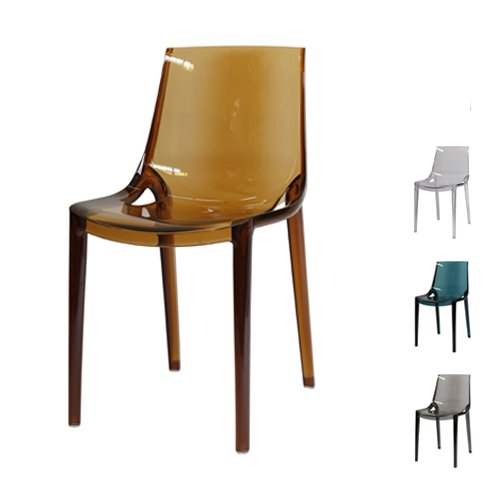 C2321 펭귄체어 플라스틱 투명 디자인 인테리어 의자 카페 야외