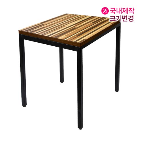 T5085 제작테이블 멜라민 사각 철재다리 제작 야외 업소용 테이블