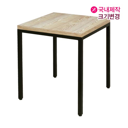T5087 제작테이블 멜라민 사각 철재다리 제작 야외 업소용 테이블