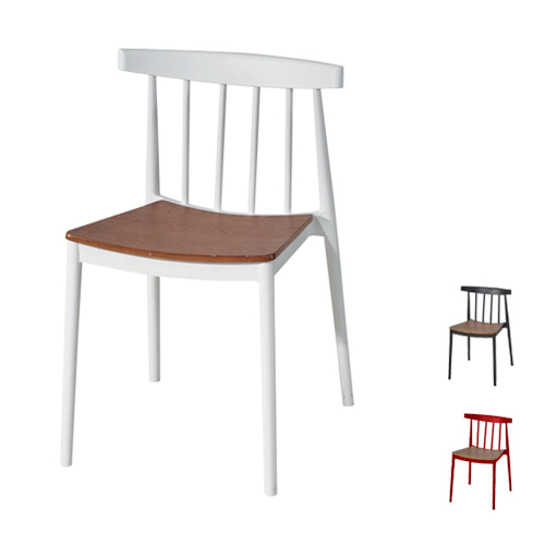 C1304 사출의자 플라스틱 우드 식당 카페 홈 거실 식탁 디자인 인테리어 의자