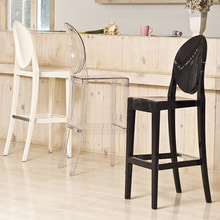 B1374 고스트바텐의자 플라스틱 투명 홈바 카페 식탁 인테리어 디자인 의자