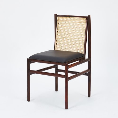 C4718 토미로우 장미체어 목재 라탄 완조립  홈 카페 거실 인테리어 디자인 의자