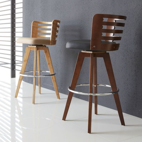 B4601 스페이스바텐 목재 가죽 홈 카페 식탁 아일랜드 인테리어 디자인 의자