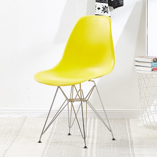 C1394 엠버 에펠 체어 플라스틱 에펠다리 투명 북유럽 카페 인테리어 의자