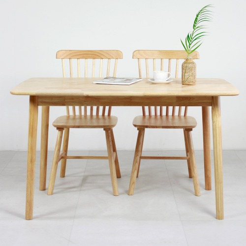 T4050 제트 테이블 4인용목재사각 디자인 카페 인테리어 매장 업소 식탁