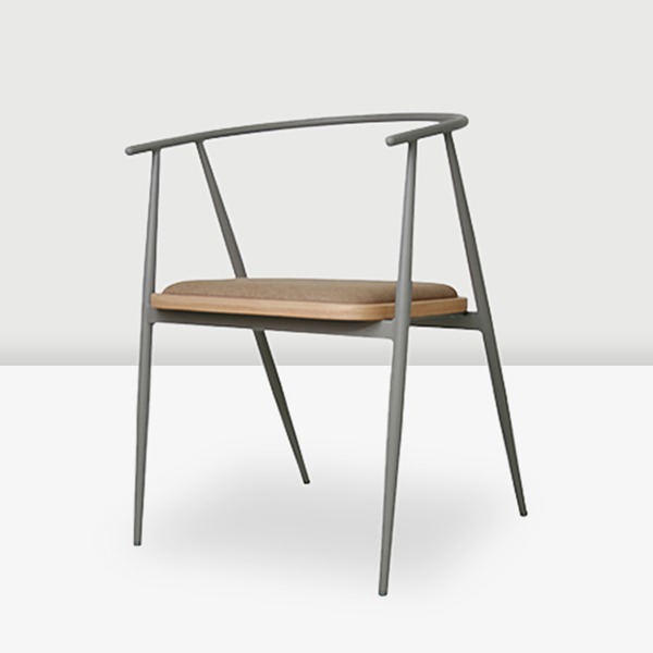 C3342 보우체어 철재 카페의자 업소용 인테리어 예쁜 디자인 패브릭 의자