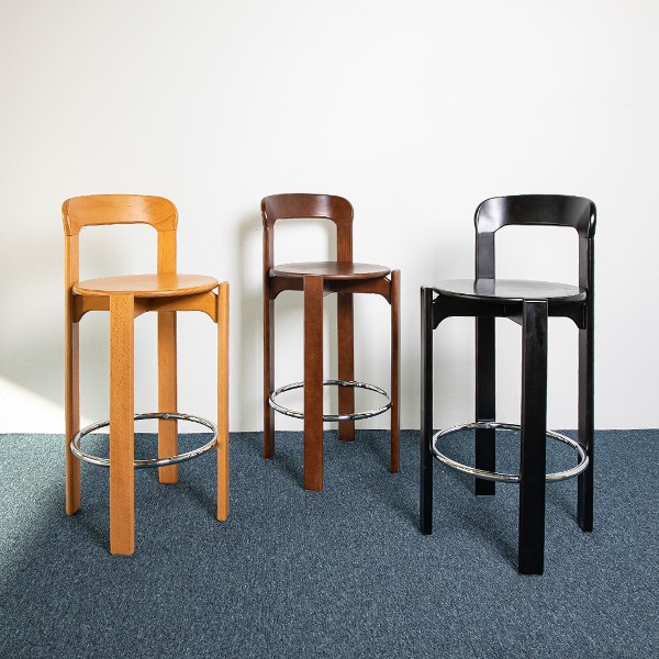 [타임세일]B4676 로이 바텐 원목 헤이 의자 바체어 발받침 홈바 인테리어 미드센추리 디자인